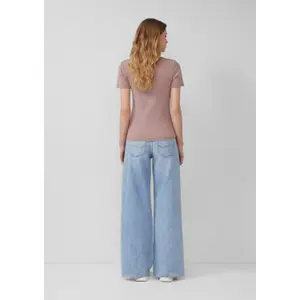 Womens Distressed Slim Fit T-Shirt QS image-4