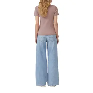 Womens Distressed Slim Fit T-Shirt QS image-5