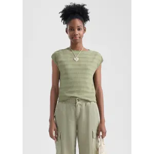 Structured T-shirt women QS image-0