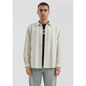 Striped Long Sleeve Casual Overshirt QS image-0