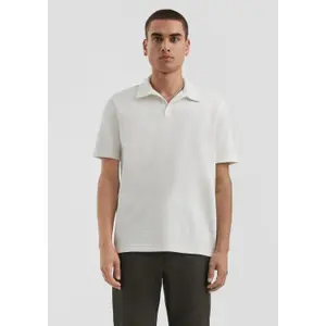 Open Collar Polo and Ribbed Jersey QS image-0