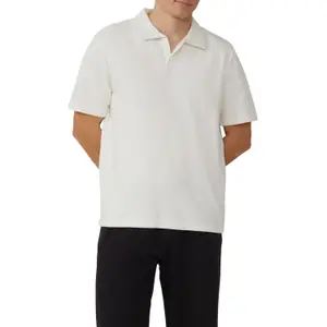 Open Collar Polo and Ribbed Jersey QS image-2