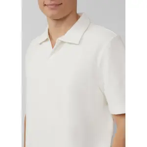 Open Collar Polo and Ribbed Jersey QS image-3