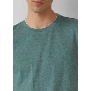 Απλό T-shirt με στρογγυλή λαιμόκοψη και υπερκείμενο λαιμό QS image-3