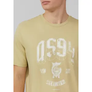 Basic Round Neck T-Shirt with Front Print QS image-3