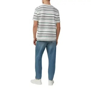 Striped Structured T-Shirt QS image-5