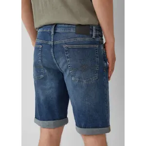Authentic Wash Denim Shorts QS image-3
