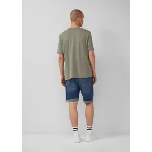 Authentic Wash Denim Shorts QS image-4