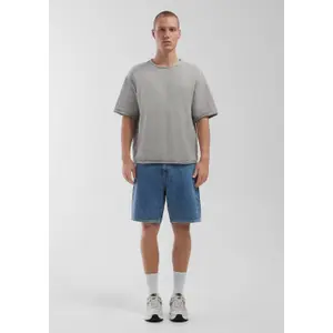 Loose-Fit Denim Shorts QS image-1