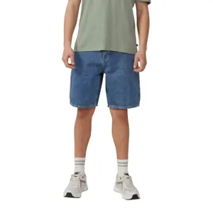Loose-Fit Denim Shorts QS image-2