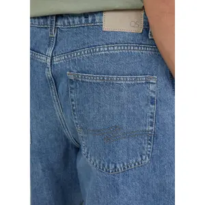 Loose-Fit Denim Shorts QS image-3