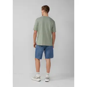 Loose-Fit Denim Shorts QS image-4