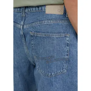 Loose-Fit Denim Shorts QS image-5