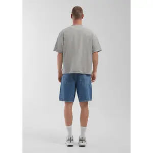 Loose-Fit Denim Shorts QS image-6