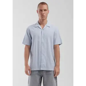 Cotton Seersucker Holiday Shirt QS image-0
