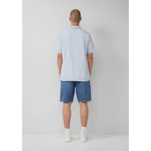Cotton Seersucker Holiday Shirt QS image-4