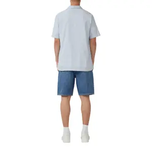 Cotton Seersucker Holiday Shirt QS image-5