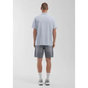 Cotton Seersucker Holiday Shirt QS image-6