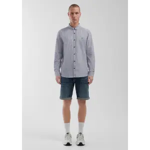 Striped Long Sleeve Button-Up Shirt QS image-1