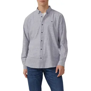 Striped Long Sleeve Button-Up Shirt QS image-2