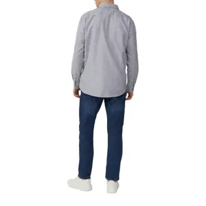 Striped Long Sleeve Button-Up Shirt QS image-5