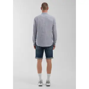 Striped Long Sleeve Button-Up Shirt QS image-6