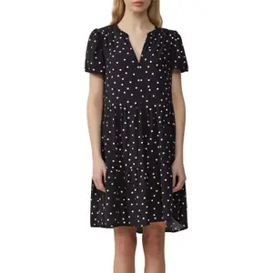 Short Viscose Dress for Women QS image-2