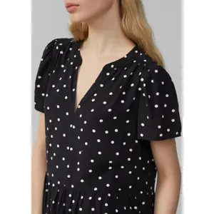 Short Viscose Dress for Women QS image-3