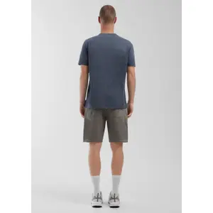 Denim Shorts with Zip Closure QS image-6