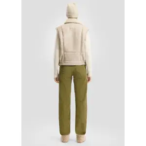 Women's Lambskin Look Gilet QS image-4
