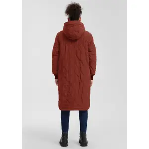 Oversized Long Hooded Down Jacket Women QS image-4