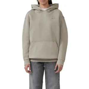 Womens Distressed Graphic Hooded Sweatshirt QS image-2