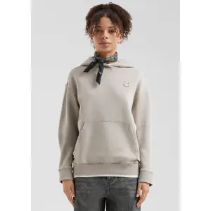 Womens Distressed Graphic Hooded Sweatshirt QS image-5