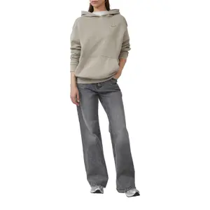 Womens Distressed Graphic Hooded Sweatshirt QS image-6