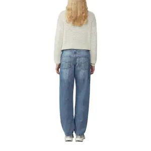Womans Oversized Openwork Pullover QS image-5