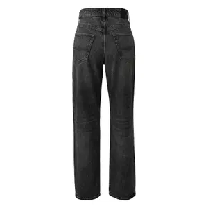 Women's Mid-Rise Loose Cotton Blend Jeans QS image-1