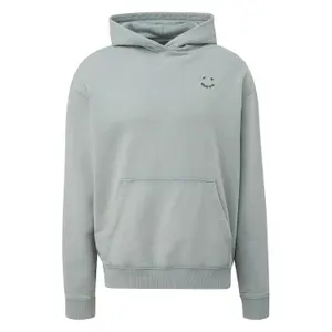 Washed Hooded Sweatshirt with Back Print QS image-0