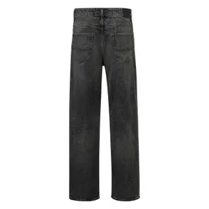 Loose Straight Leg Stretch Cotton Jeans QS image-1