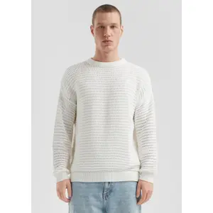 Oversized Jumper with Openwork Pattern QS image-2