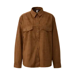 Suede Look Shirt Women QS image-0