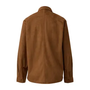 Suede Look Shirt Women QS image-1