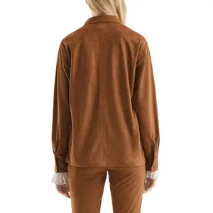 Suede Look Shirt Women QS image-5