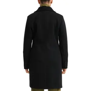 Wool Look Lapel Collar Blazer Coat for Women QS image-5