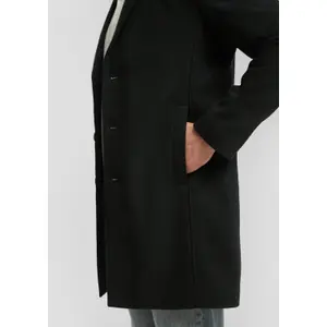 Reversible Collar Wool Coat QS image-3