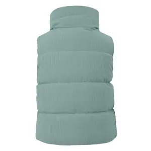 Short Corduroy Gilet for Women QS image-1