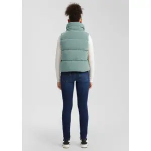Short Corduroy Gilet for Women QS image-4