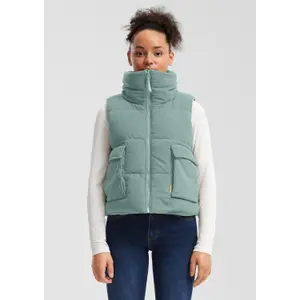 Short Corduroy Gilet for Women QS image-6
