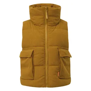 Short Corduroy Gilet for Women QS image-0