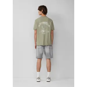 Comfort Fit Denim Shorts QS image-4