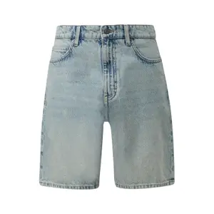Practical Zip Fastening Denim Shorts QS image-0